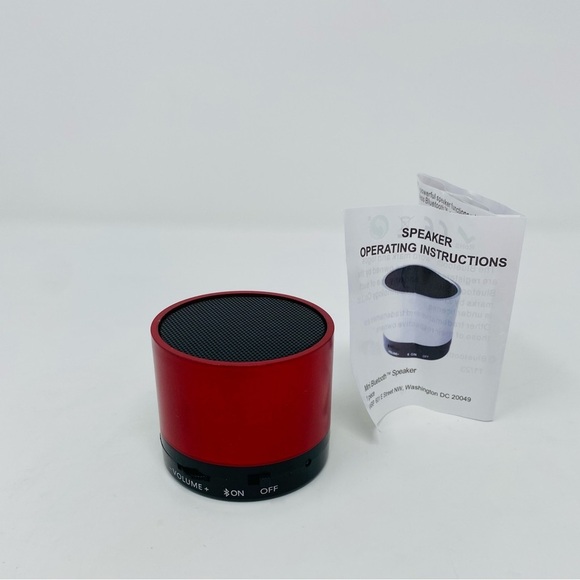 NEW - AARP Red Portable Mini Bluetooth Speaker - Picture 2 of 10